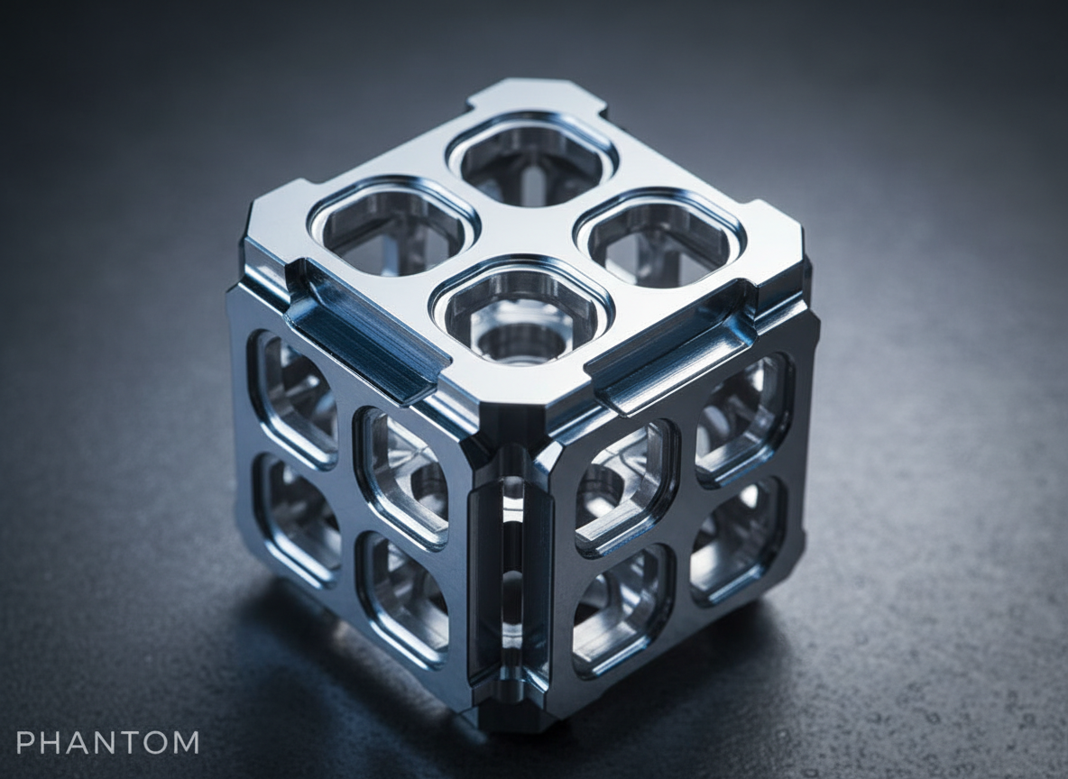 Complex machined metallic part